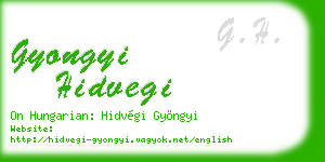 gyongyi hidvegi business card